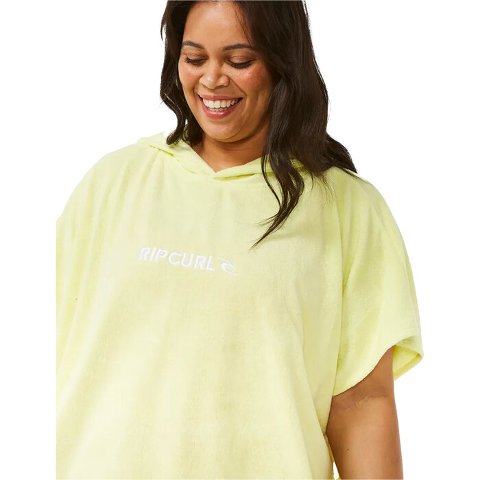 2024 Rip Curl Frauen Classic Surf Kapuzenhandtuch Poncho 00ZWTO - Bright Yellow